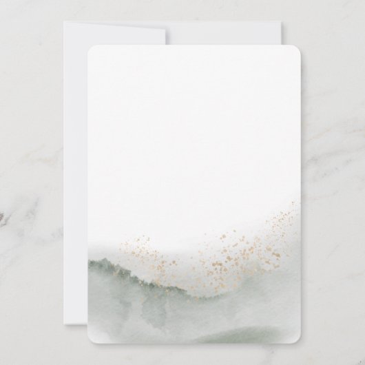 Gentle Greenery Waterverf Leaf & Flower | Goud Kaart