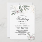 Gentle Greenery Waterverf Leaf & Flower | Goud Kaart (Voorkant)