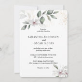 Gentle Greenery Waterverf Leaf & Flower | Goud Kaart (Voorkant)