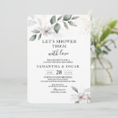 Gentle Greenery Waterverf Leaf & Flower | Goud Kaart (Staand voorkant)