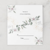 Gentle Greenery Waterverf Leaf & Flower | Goud Plaatskaartje (Buitenkant ongevouwen)