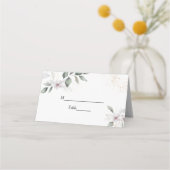 Gentle Greenery Waterverf Leaf & Flower | Goud Plaatskaartje (Voorkant)