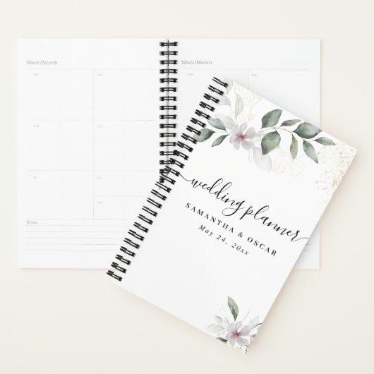 Gentle Greenery Waterverf Leaf & Flower | Goud Planner (Display)