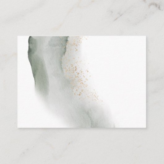 Gentle Greenery Waterverf Leaf | Goudstof Informatiekaartje (Achterkant)