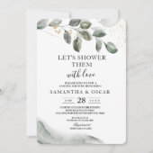 Gentle Greenery Waterverf Leaf | Goudstof Kaart (Voorkant)