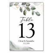 Gentle Greenery Waterverf Leaf | Goudstof Kaart (Voorkant)