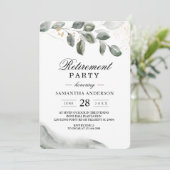 Gentle Greenery Waterverf Leaf | Goudstof Kaart (Staand voorkant)