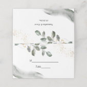 Gentle Greenery Waterverf Leaf | Goudstof Plaatskaartje (Buitenkant ongevouwen)