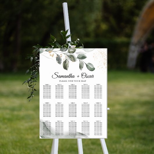 Gentle Greenery Waterverf Leaf | Goudstof Poster