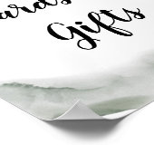 Gentle Greenery Waterverf Leaf | Goudstof | Poster (Hoek)