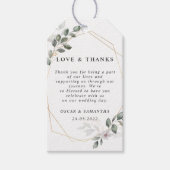 Gentle Greenery Waterverf Leaf Lijst & Flower Cadeaulabel (Voorkant)