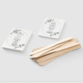 Gentle Greenery Waterverf Leaf Lijst & Flower Handwaaier (Niet-gemonteerd)