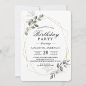 Gentle Greenery Waterverf Leaf Lijst & Flower Kaart (Voorkant)