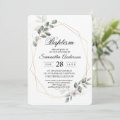 Gentle Greenery Waterverf Leaf Lijst & Flower Kaart (Staand voorkant)