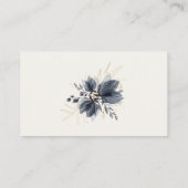 Gentle Grey Flowers Registry Insert Kaart (Achterkant)