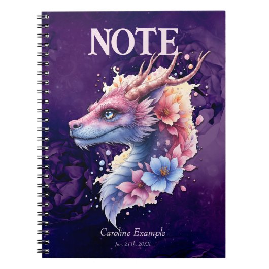 Gentle Guardian Dragon.  Notitieboek (Voorkant)