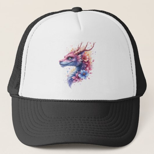Gentle Guardian Dragon.  Trucker Pet (Voorkant)
