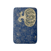 Gentle Harvest Pumpkin- Indigo Badmat (Voorkant Verticaal)