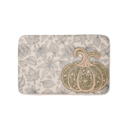 Gentle Harvest Pumpkin - Warm Peach Badmat