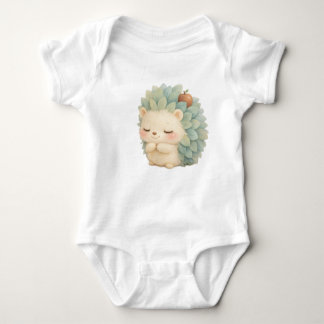 Gentle Hedgehog – Soft Watercolor Kawaii Toddler I Romper