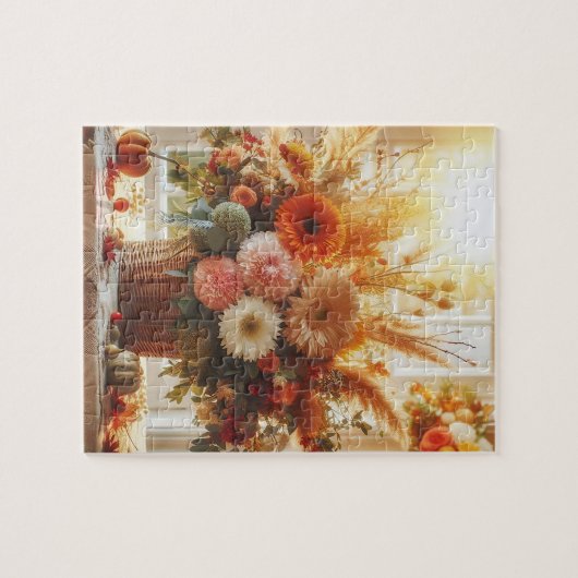 Gentle Herfst Flowers Jigsaw Puzzle Legpuzzel (Horizontaal)