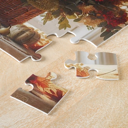 Gentle Herfst Flowers Jigsaw Puzzle Legpuzzel (Zijkant)