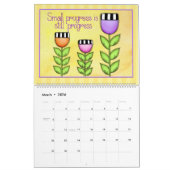 Gentle herinnert zich positief-denkende agenda kalender (Mar 2026)