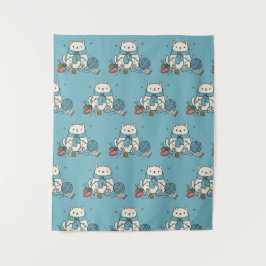 Gentle Hobby Supplies White Cat Crafter Design Wandkleed