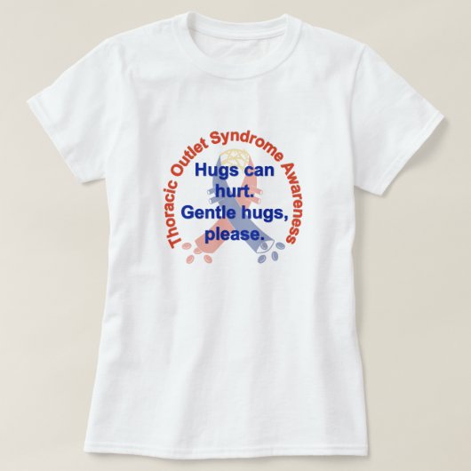 Gentle Hugs TOS Awareness Woman's T-shirt (Design voorkant)