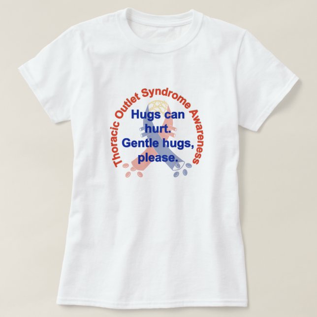 Gentle Hugs TOS Awareness Woman's T-shirt (Design voorkant)