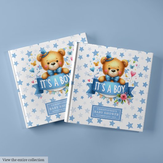 Gentle It's a Boy Guest Book voor Baby shower Fun Gastenboek
