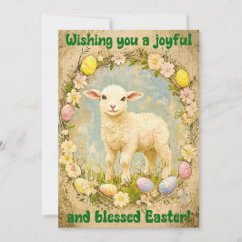 Gentle Joy – Easter Lamb Wishes Kaart