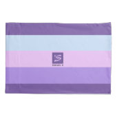 Gentle Lavender Dreams Color Palette Monogram Kussensloop (Achterkant)