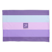 Gentle Lavender Dreams Color Palette Monogram Kussensloop (Voorkant)