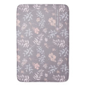 Gentle Lavender & roze Floral Pattern Personalized Badmat (Voorkant Verticaal)