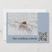 Gentle Leaves Wedding Invitation Kaart (Achterkant)