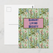 Gentle Mallow Radiant Living Briefkaart (Voorkant / Achterkant)