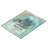 Gentle Manatee in water Coastal Artwork Notitieboek (Linkerzijde)