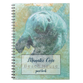 Gentle Manatee in water Coastal Artwork Notitieboek
