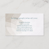 Gentle Mandala Lotus Flower Visitekaartje (Achterkant)