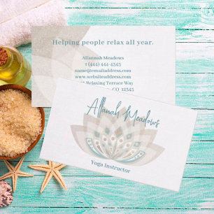 Gentle Mandala Lotus Flower Visitekaartje