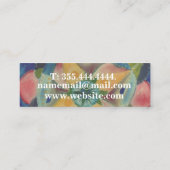 Gentle Mandala Yoga Instructor MiniStandard Matte Mini Visitekaartje (Achterkant)