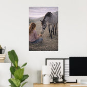 Gentle Meadow | Paarden Kunst | Poster (Thuiskantoor)