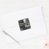 Gentle Melanoma Pet Memory Design Vierkante Sticker (Envelop)