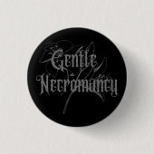 Gentle Necromancy - Onze Gothic Band Name Button (Voorkant)