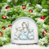 Gentle Night – Baby Jesus and Lambs Sneeuwbol (Kerstmis)