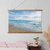 Gentle Ocean Waves, Sandy Beach Hangend Wandkleed (Slaapkamer)