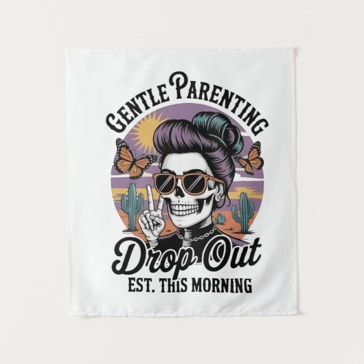 Gentle Ouderschap drop-out est. Vanmorgen Wandkleed (Voorkant)