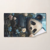 Gentle Panda Beer onder Oerwoud Rozen Bad Handdoek (Handdoek)