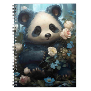 Gentle Panda Beer onder Oerwoud Rozen Notitieboek